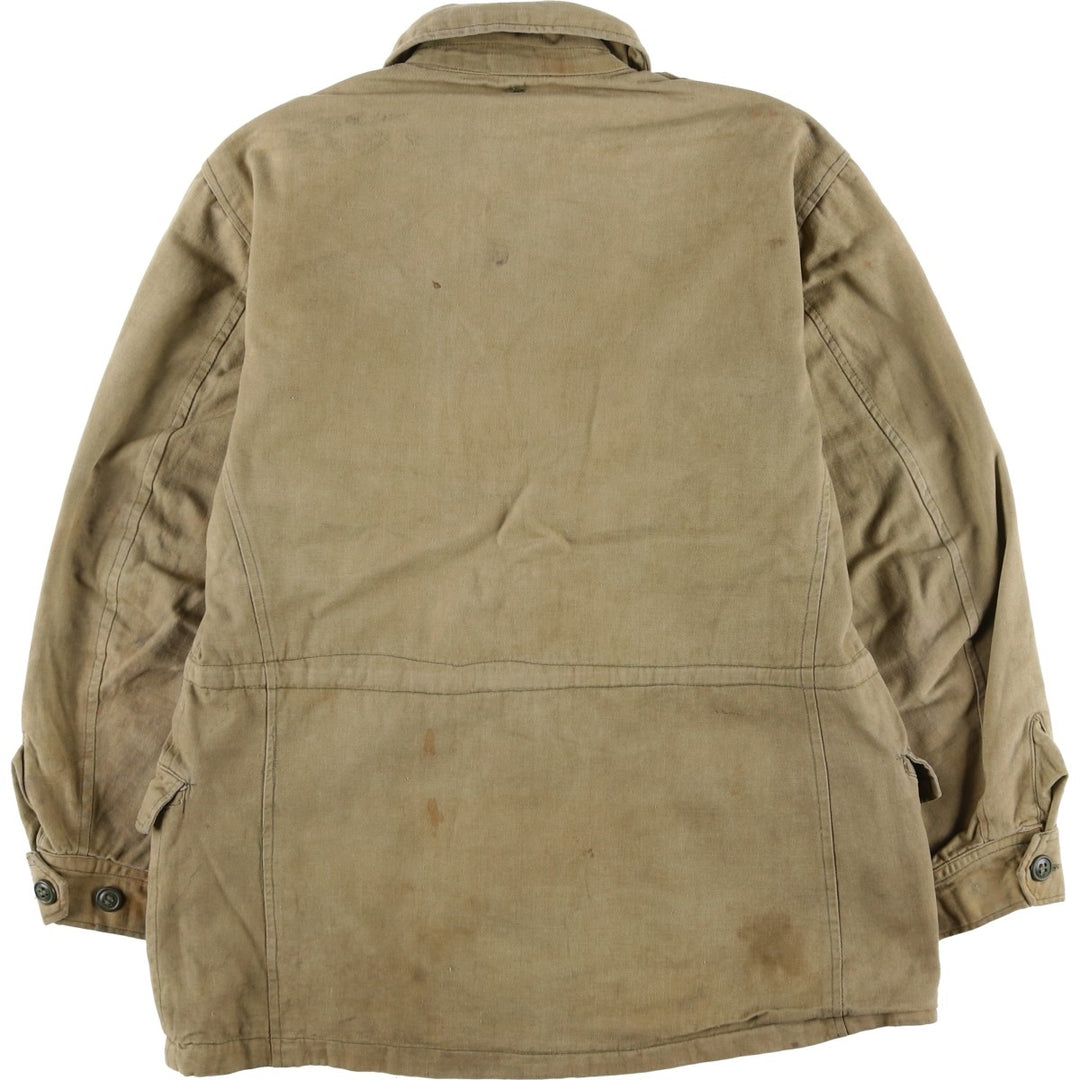 Vintage military field jacket, men's size M unclear Khaki type beige Vintage Second Hand