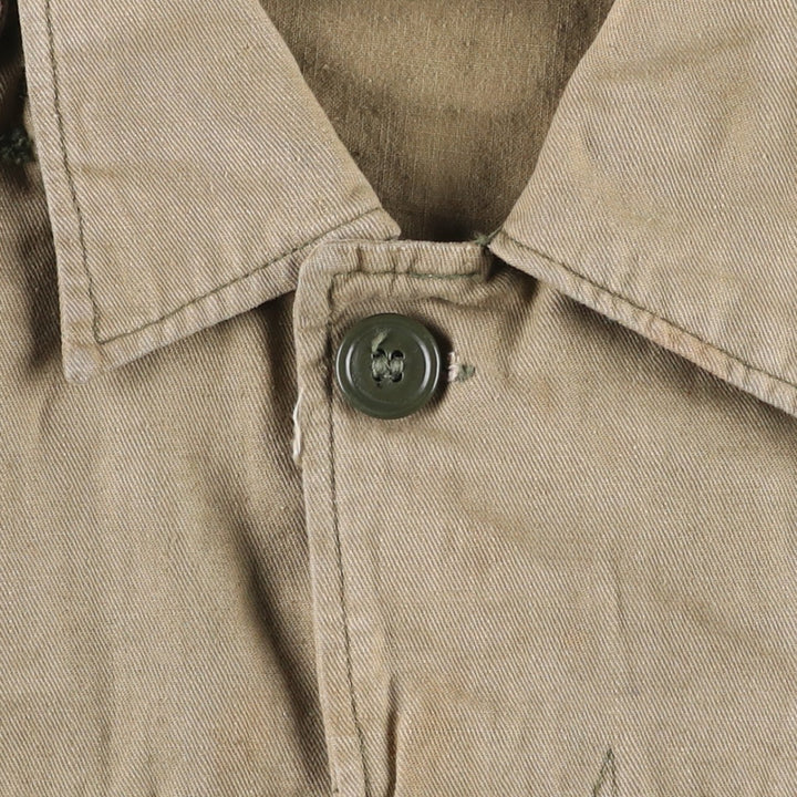 Vintage military field jacket, men's size M unclear Khaki type beige Vintage Second Hand