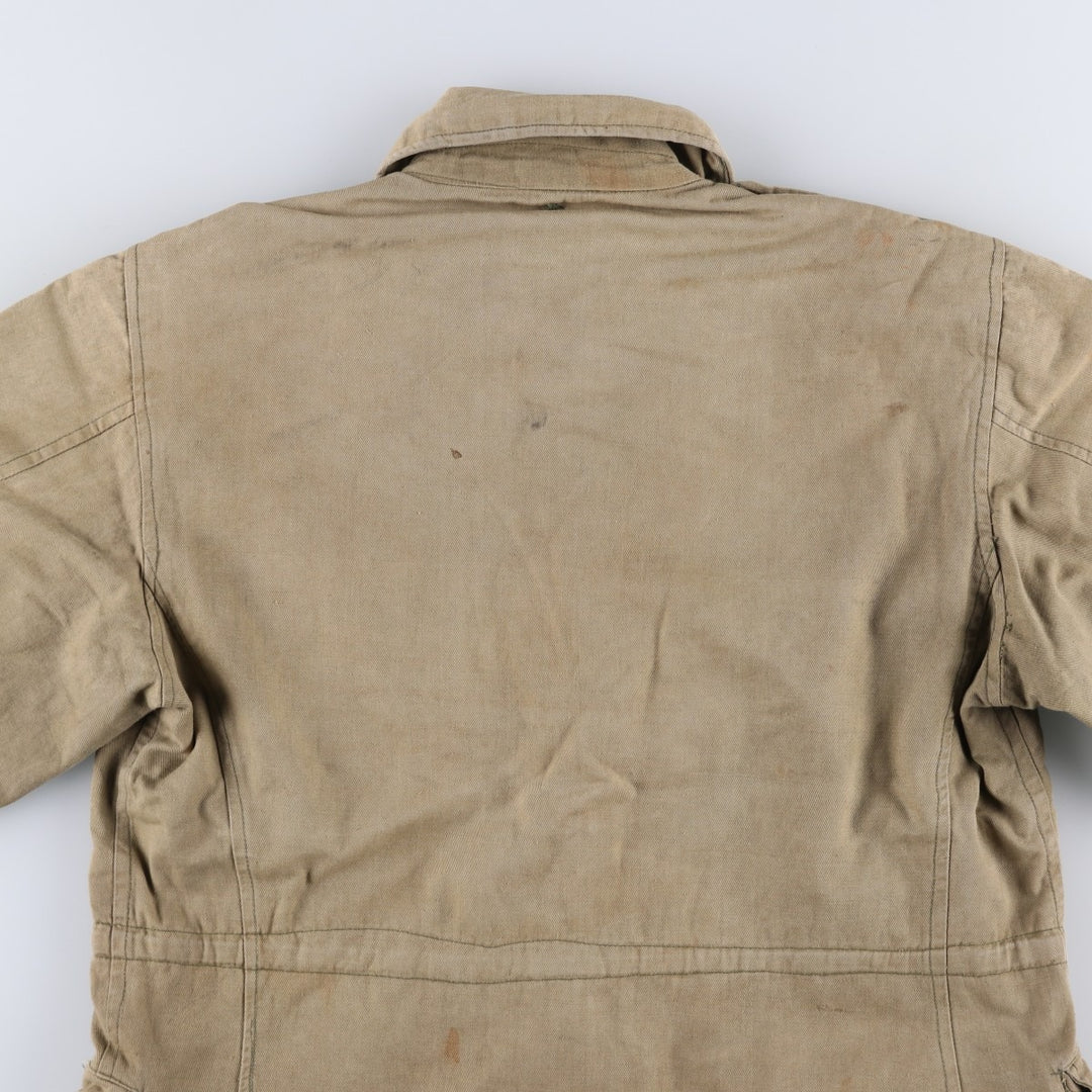 Vintage military field jacket, men's size M unclear Khaki type beige Vintage Second Hand