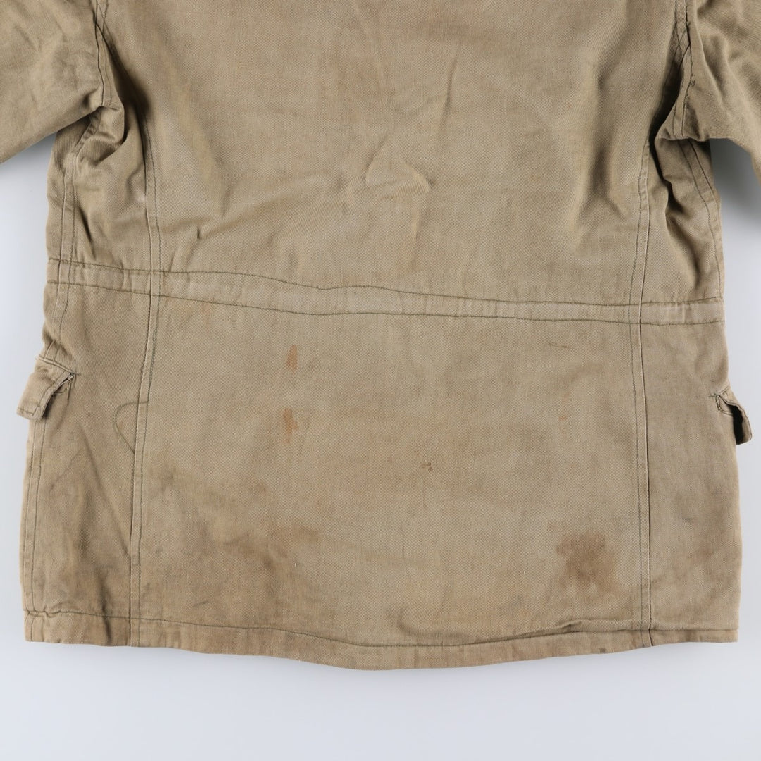 Vintage military field jacket, men's size M unclear Khaki type beige Vintage Second Hand