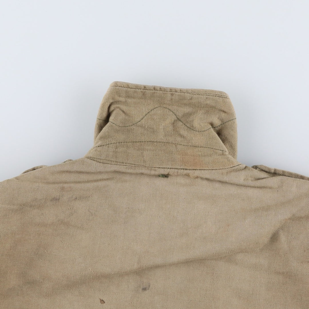 Vintage military field jacket, men's size M unclear Khaki type beige Vintage Second Hand