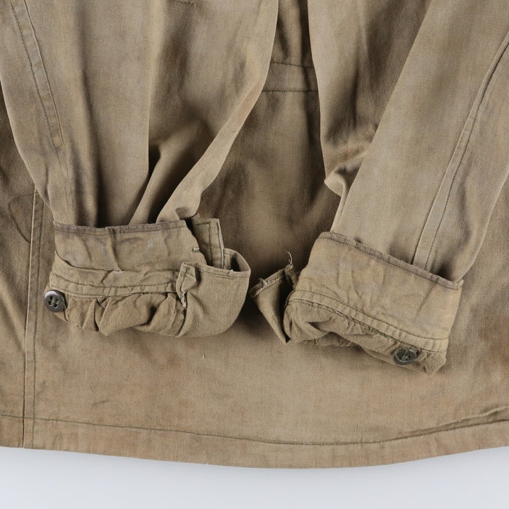 Vintage military field jacket, men's size M unclear Khaki type beige Vintage Second Hand