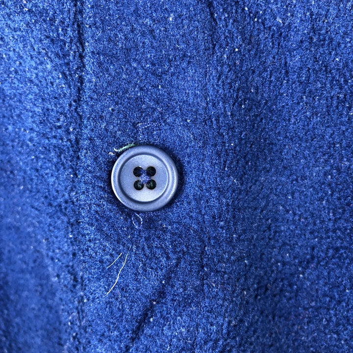 90s-00'S Patagonia Capilene Henley Fleece Top, Made in USA, Men's Size M polyester Navy blue Vintage Second Hand