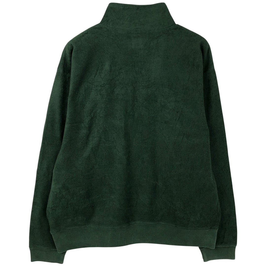 90'S GAP Vintage Half-Zip Fleece Pullover, Men's Size L polyester Green type dark green Vintage Second Hand