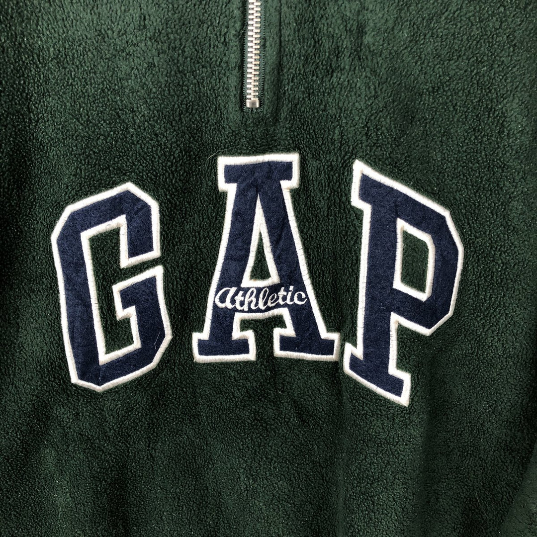 90'S GAP Vintage Half-Zip Fleece Pullover, Men's Size L polyester Green type dark green Vintage Second Hand