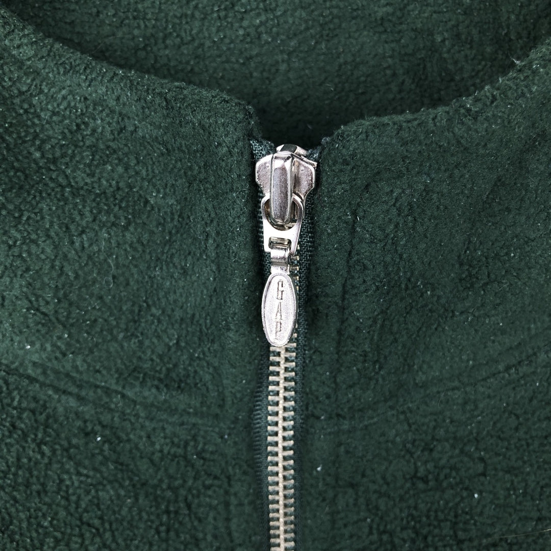 90'S GAP Vintage Half-Zip Fleece Pullover, Men's Size L polyester Green type dark green Vintage Second Hand