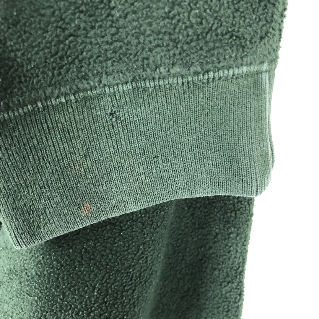 90'S GAP Vintage Half-Zip Fleece Pullover, Men's Size L polyester Green type dark green Vintage Second Hand
