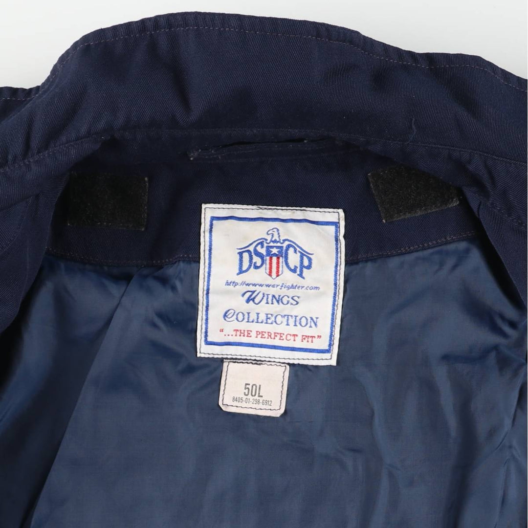 Authentic 2000'S US military DSCP lightweight jacket, Made in USA, 50L, Men's XXL polyester navy blue type Vintage Second Hand