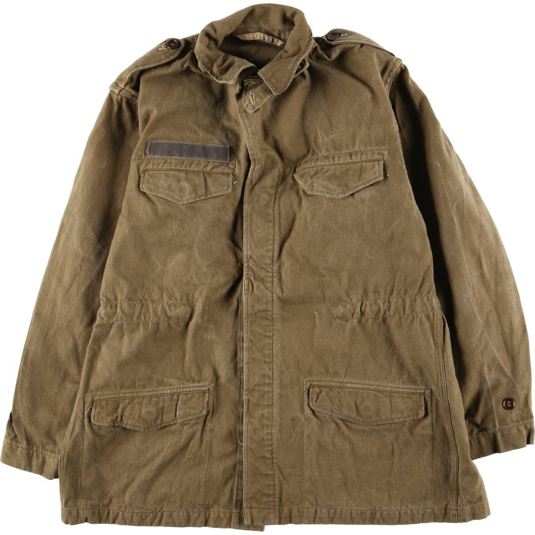 Vintage military field jacket, men's size L unclear Khaki type sage green Vintage Second Hand