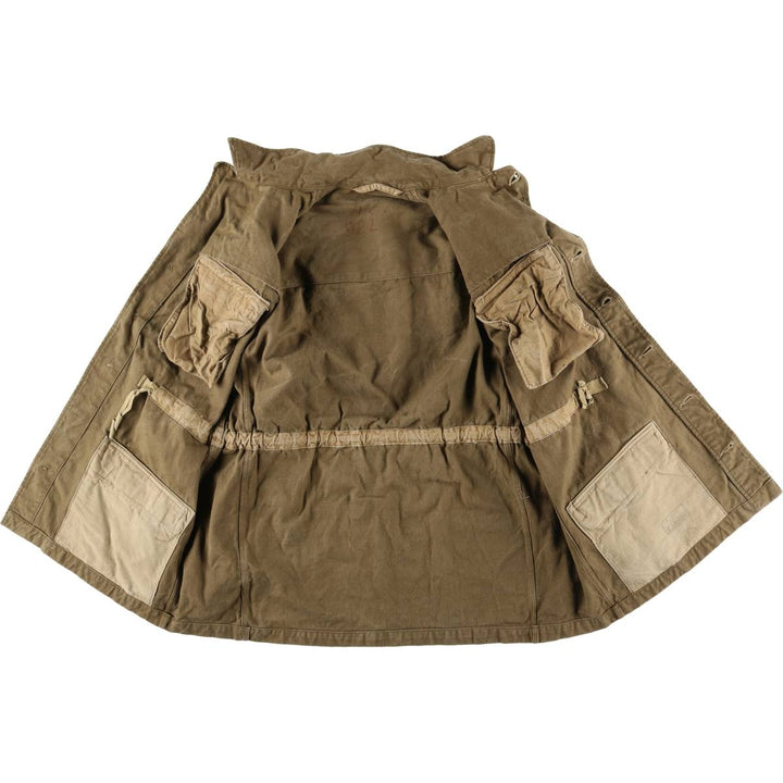 Vintage military field jacket, men's size L unclear Khaki type sage green Vintage Second Hand