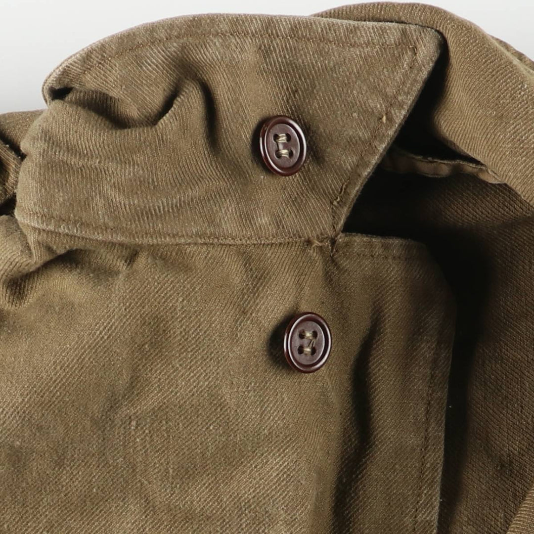Vintage military field jacket, men's size L unclear Khaki type sage green Vintage Second Hand