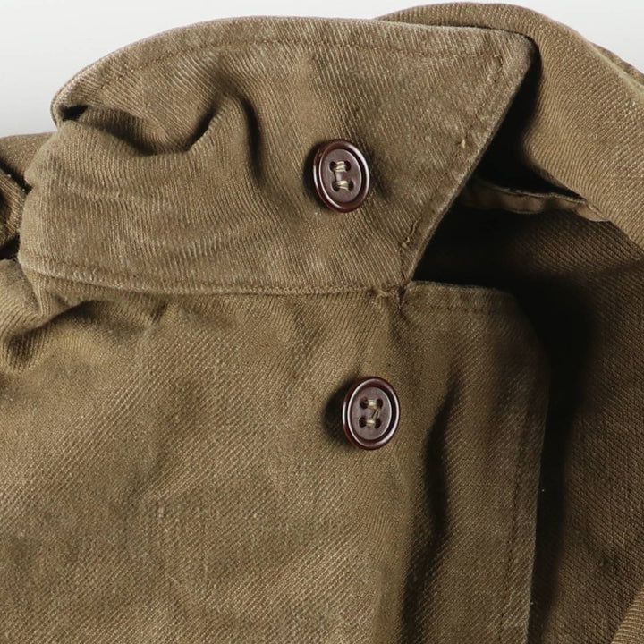 Vintage military field jacket, men's size L unclear Khaki type sage green Vintage Second Hand
