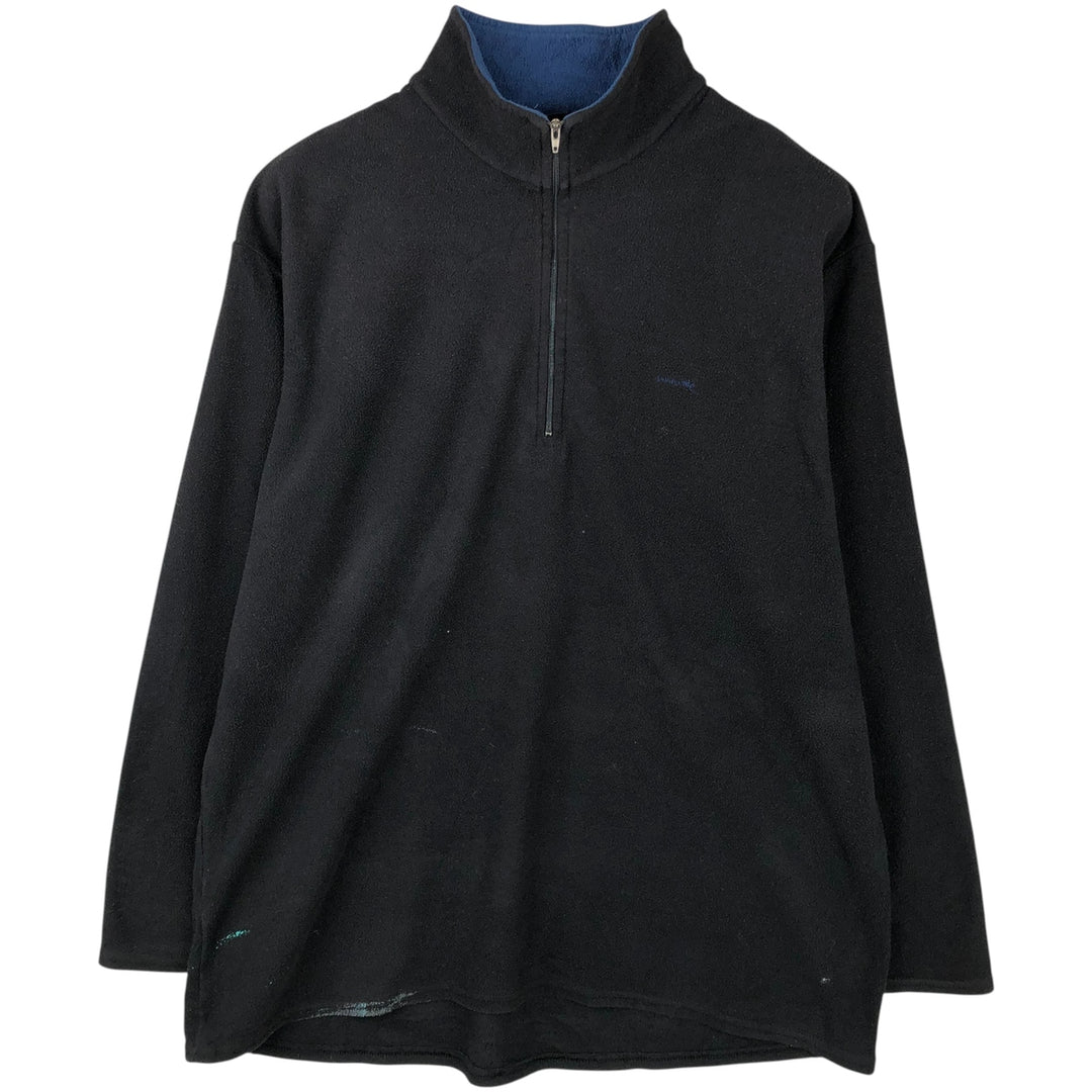 90s-00'S Patagonia Capilene Half-Zip Fleece Pullover, Made in USA, Men's XXL polyester black type Vintage Second Hand