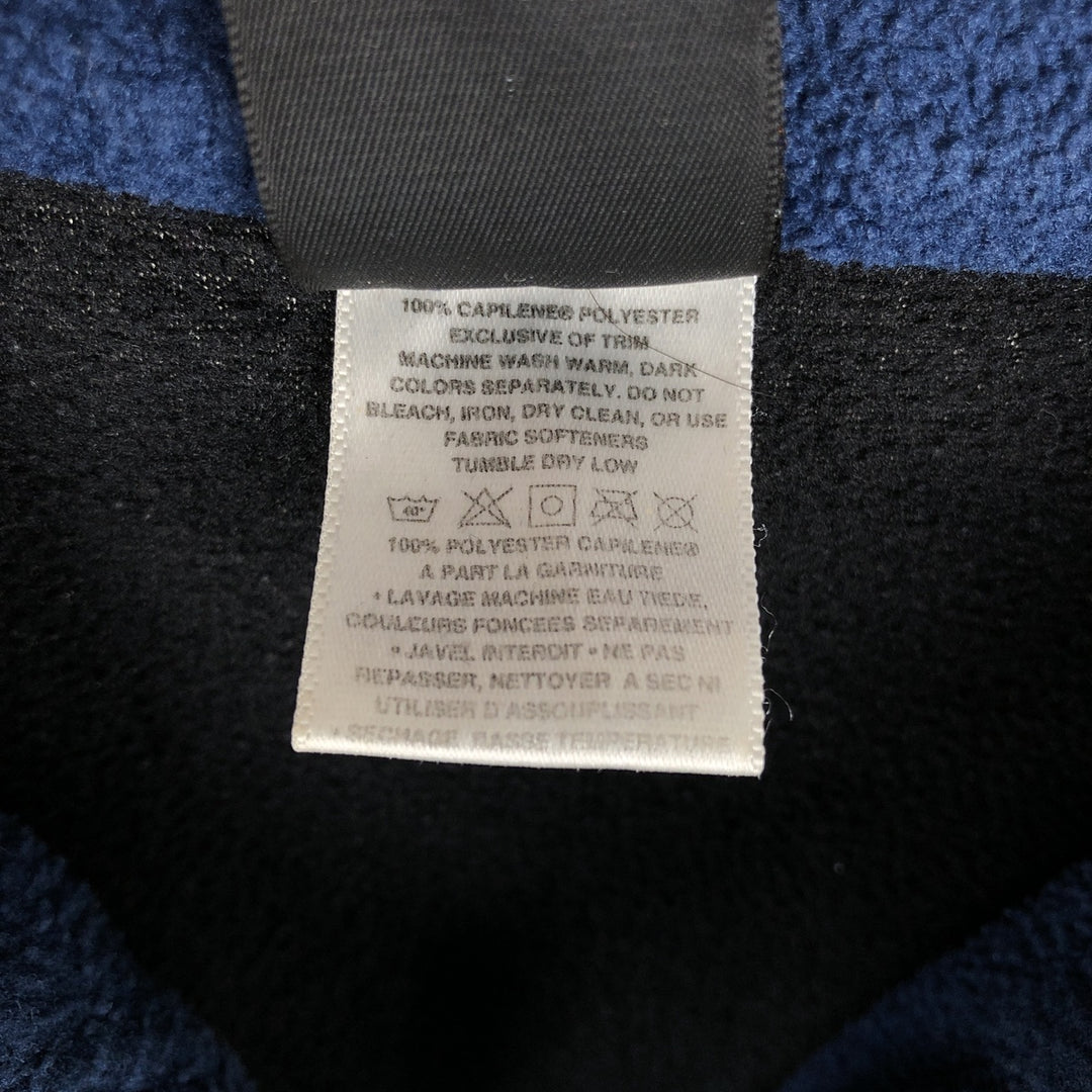 90s-00'S Patagonia Capilene Half-Zip Fleece Pullover, Made in USA, Men's XXL polyester black type Vintage Second Hand