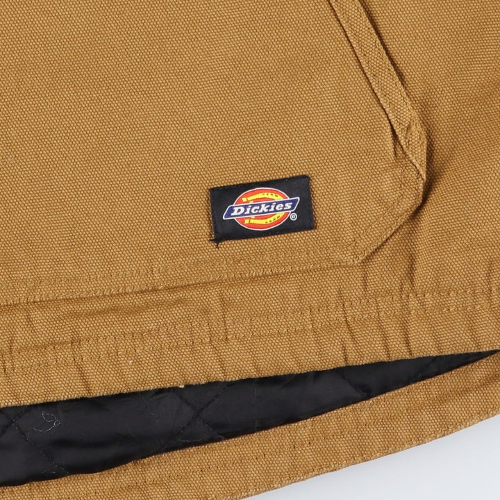 Dickies WORK padded duck vest, men's size XL cotton brown type Vintage Second Hand