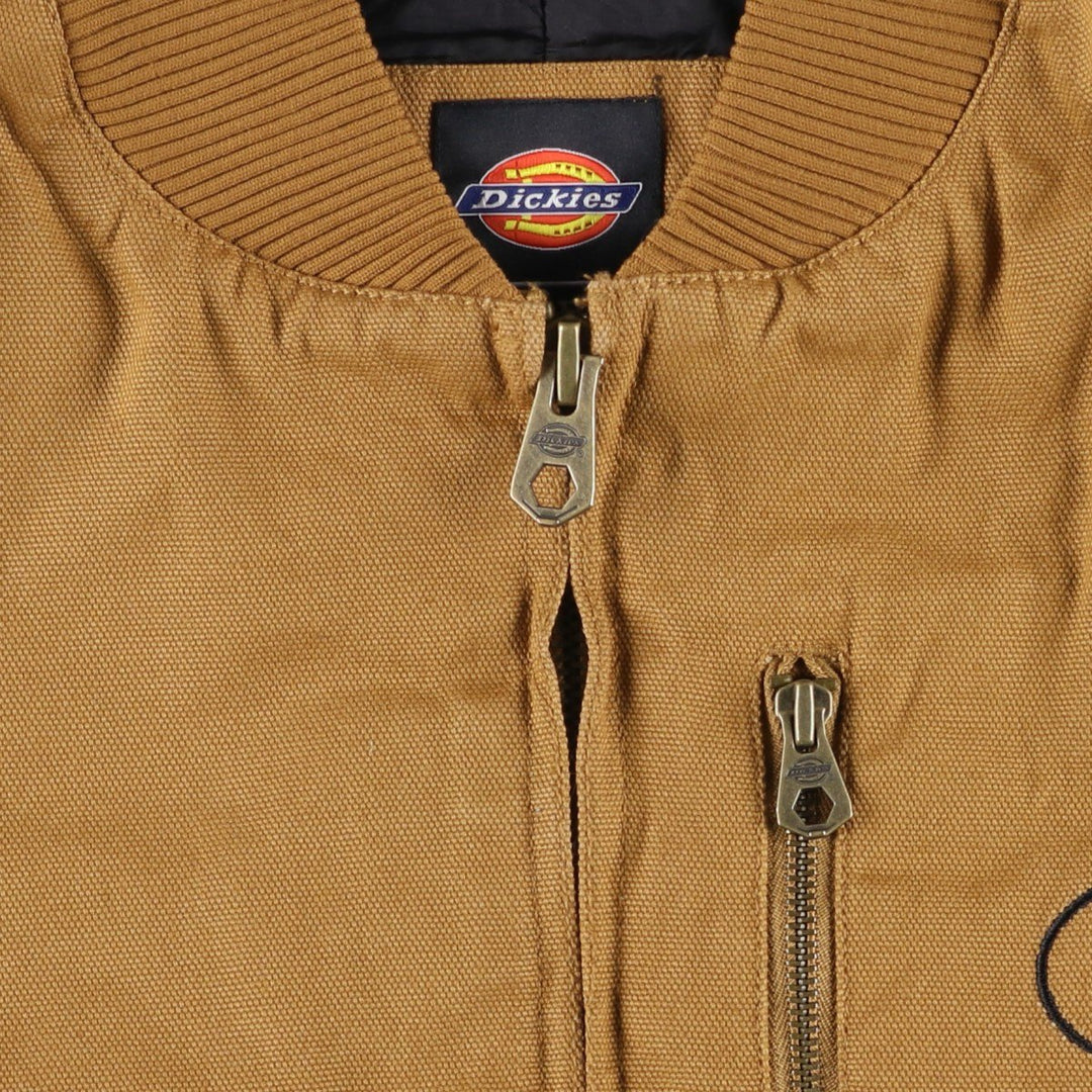 Dickies WORK padded duck vest, men's size XL cotton brown type Vintage Second Hand
