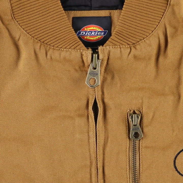 Dickies WORK padded duck vest, men's size XL cotton brown type Vintage Second Hand