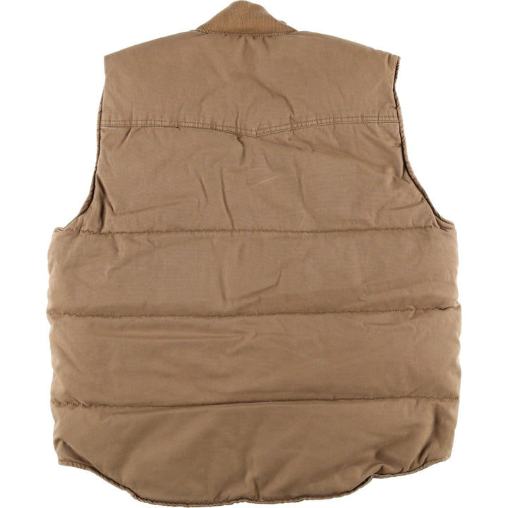 90'S Levi's Cotton Down Vest, Men's Size Small cotton beige type brown Vintage Second Hand