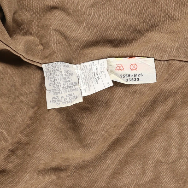 90'S Levi's Cotton Down Vest, Men's Size Small cotton beige type brown Vintage Second Hand
