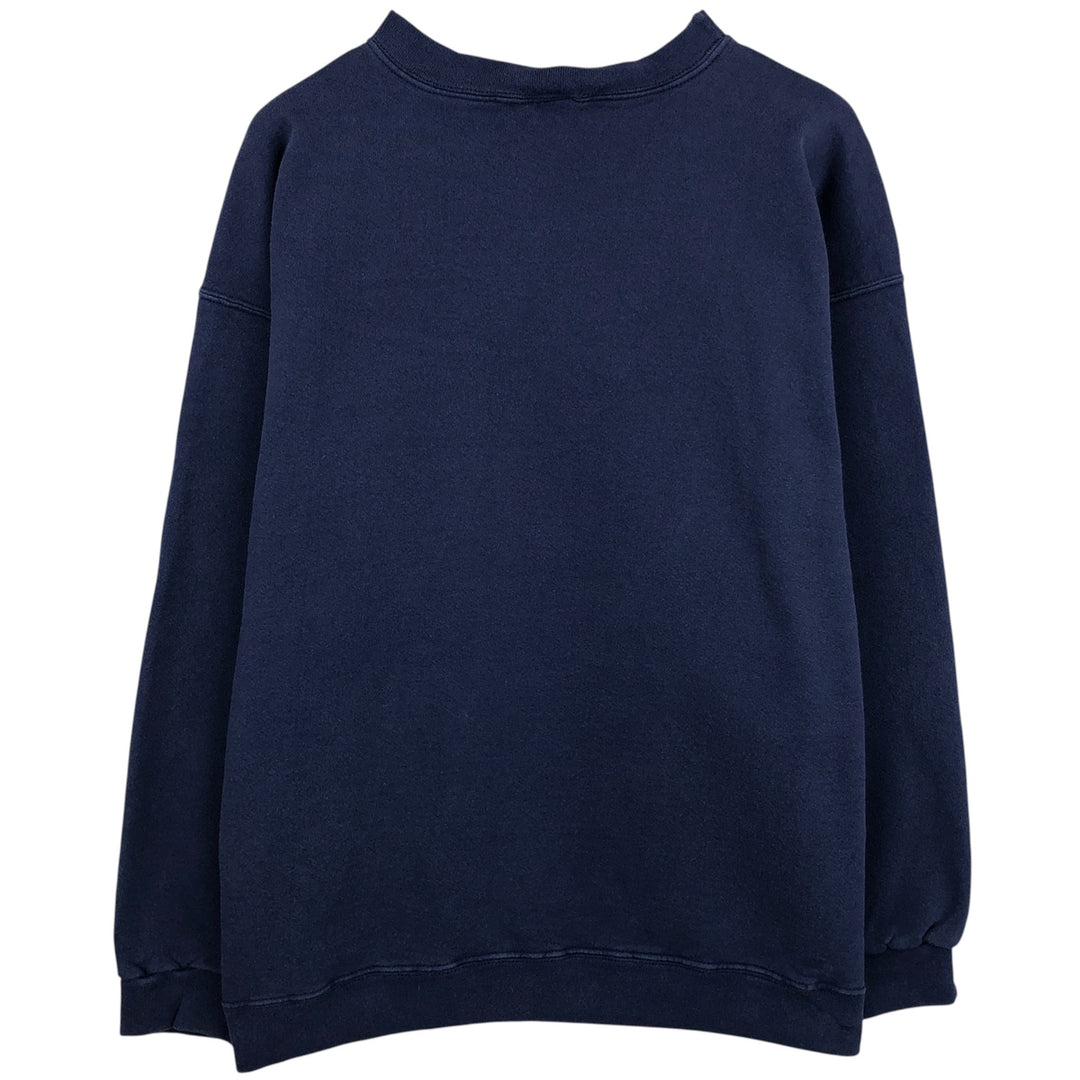 90'S Nike One Point Logo Sweatshirt, Men's XL Size Vintage cotton navy blue type Vintage Second Hand