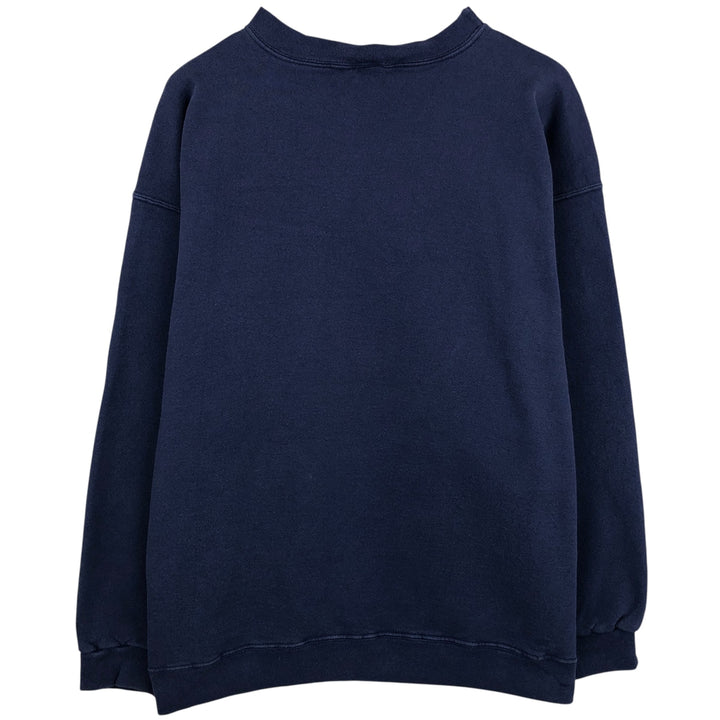 90'S Nike One Point Logo Sweatshirt, Men's XL Size Vintage cotton navy blue type Vintage Second Hand