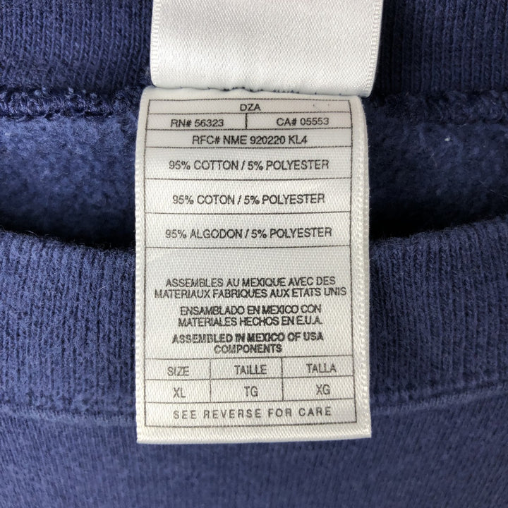 90'S Nike One Point Logo Sweatshirt, Men's XL Size Vintage cotton navy blue type Vintage Second Hand
