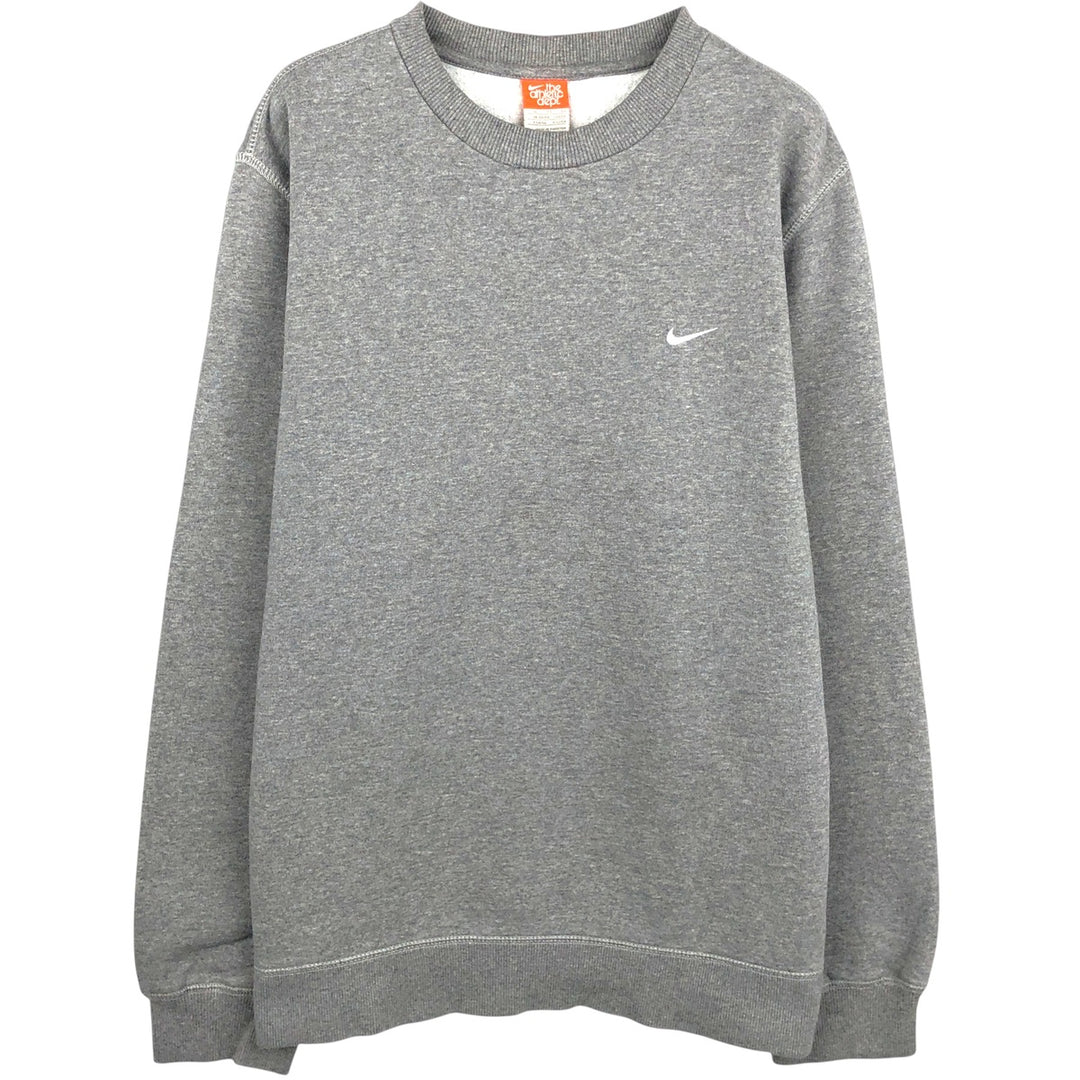 Nike One Point Logo Sweatshirt, Trainer, Men's XL cotton gray type Vintage Second Hand