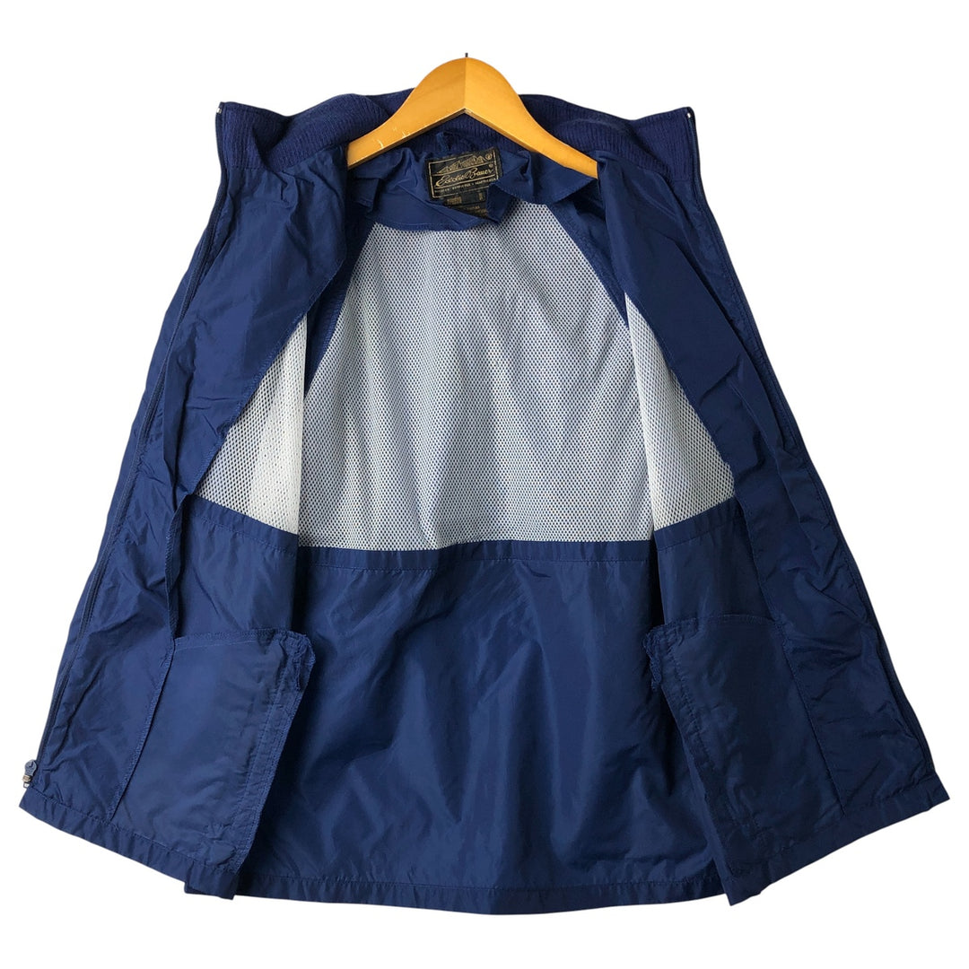 Vintage 80s-90'S Eddie Bauer black tag nylon jacket, women's size S Nylon navy blue type Vintage Second Hand