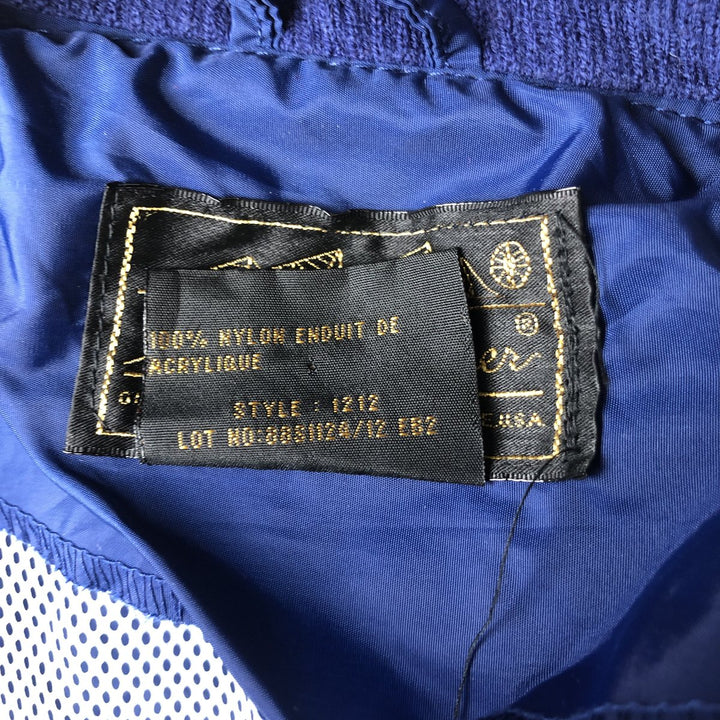 Vintage 80s-90'S Eddie Bauer black tag nylon jacket, women's size S Nylon navy blue type Vintage Second Hand