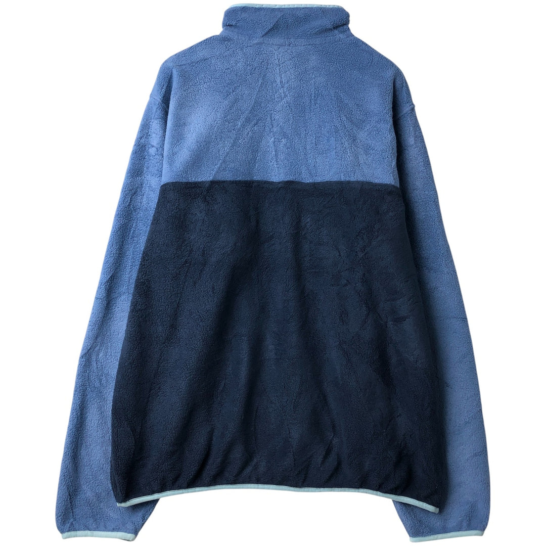 Patagonia Lightweight Synchilla Snap Tee 25455FA19 Half-Snap Fleece Pullover, Women's XL polyester Blue type light blue Vintage Second Hand