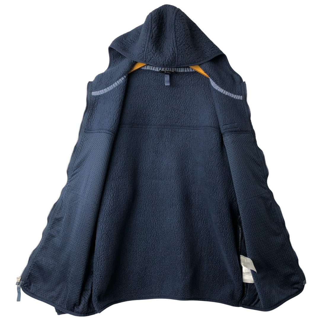Patagonia Retro Pile Hoody 22806FA19 Fleece Full-Zip Hoodie, Women's, Size XL recycled polyester navy blue type Vintage Second Hand