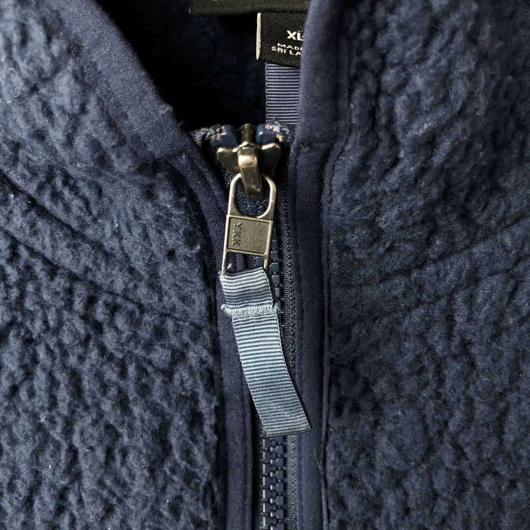 Patagonia Retro Pile Hoody 22806FA19 Fleece Full-Zip Hoodie, Women's, Size XL recycled polyester navy blue type Vintage Second Hand