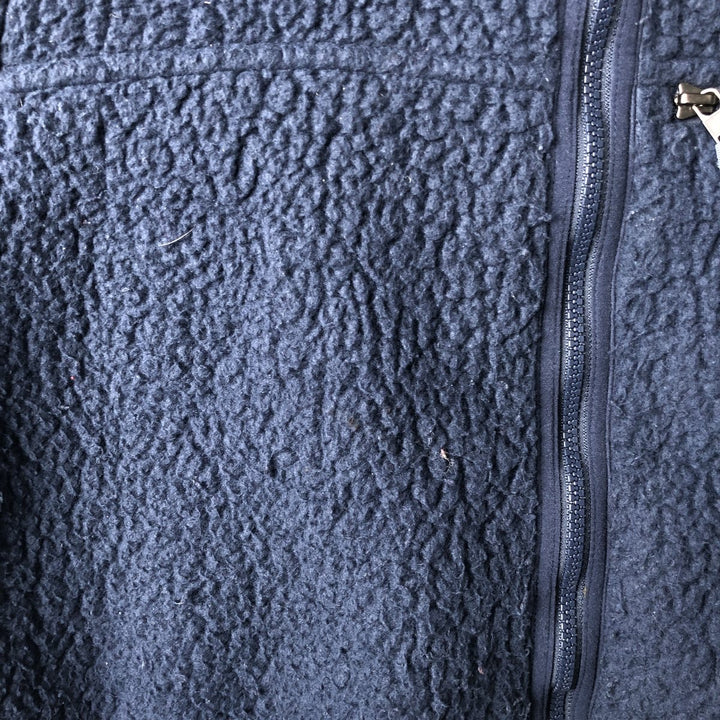 Patagonia Retro Pile Hoody 22806FA19 Fleece Full-Zip Hoodie, Women's, Size XL recycled polyester navy blue type Vintage Second Hand