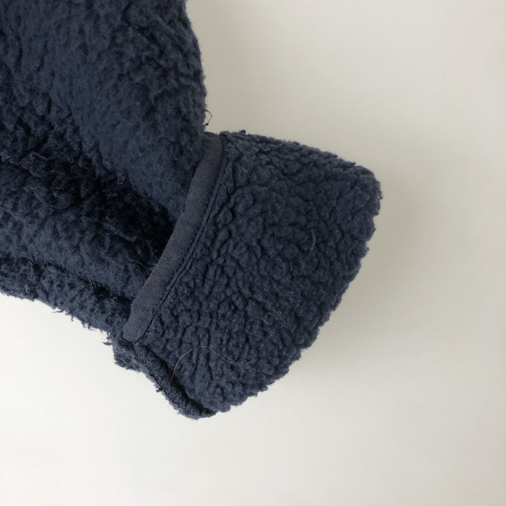 Patagonia Retro Pile Hoody 22806FA19 Fleece Full-Zip Hoodie, Women's, Size XL recycled polyester navy blue type Vintage Second Hand
