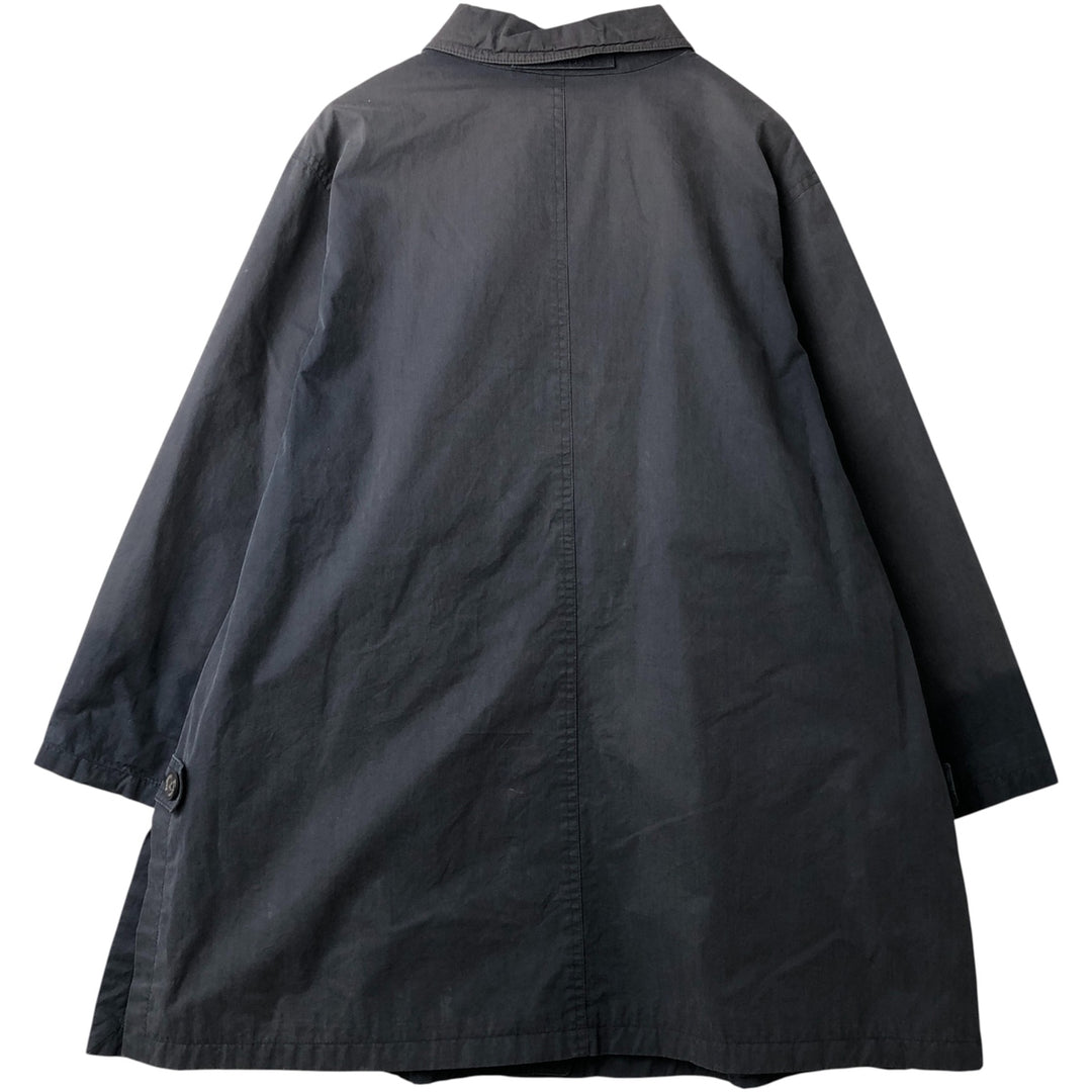 Burberry's Balmacaan Coat, Women's, Size XL cotton navy blue type Vintage Second Hand