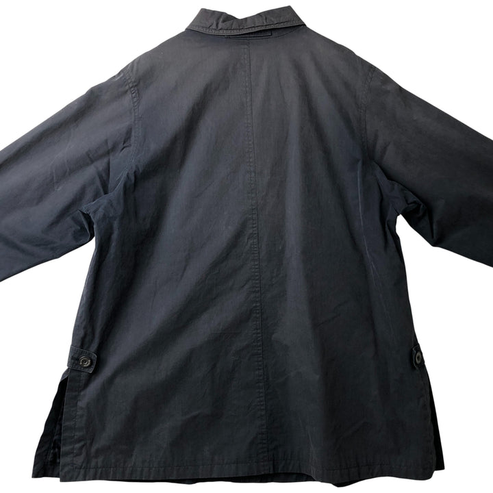 Burberry's Balmacaan Coat, Women's, Size XL cotton navy blue type Vintage Second Hand