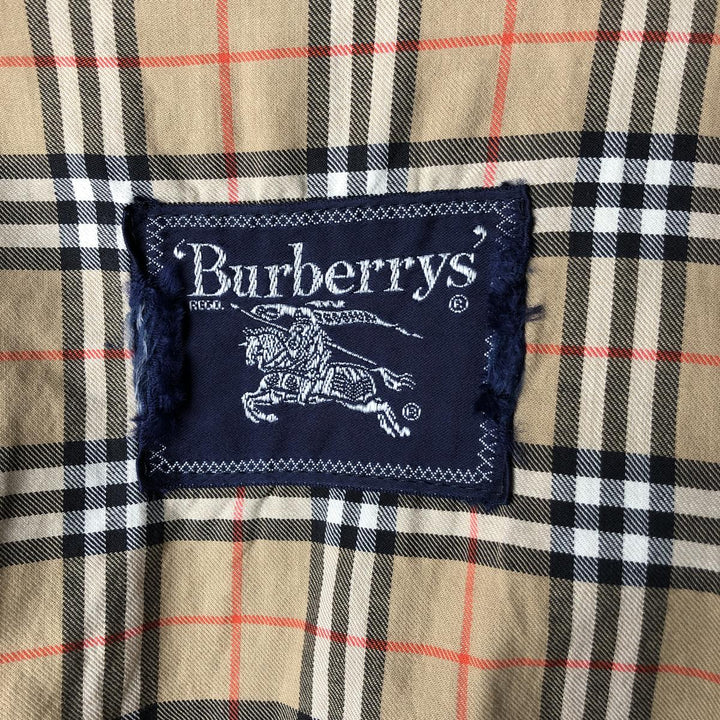 Burberry's Balmacaan Coat, Women's, Size XL cotton navy blue type Vintage Second Hand