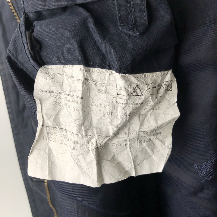Burberry's Balmacaan Coat, Women's, Size XL cotton navy blue type Vintage Second Hand