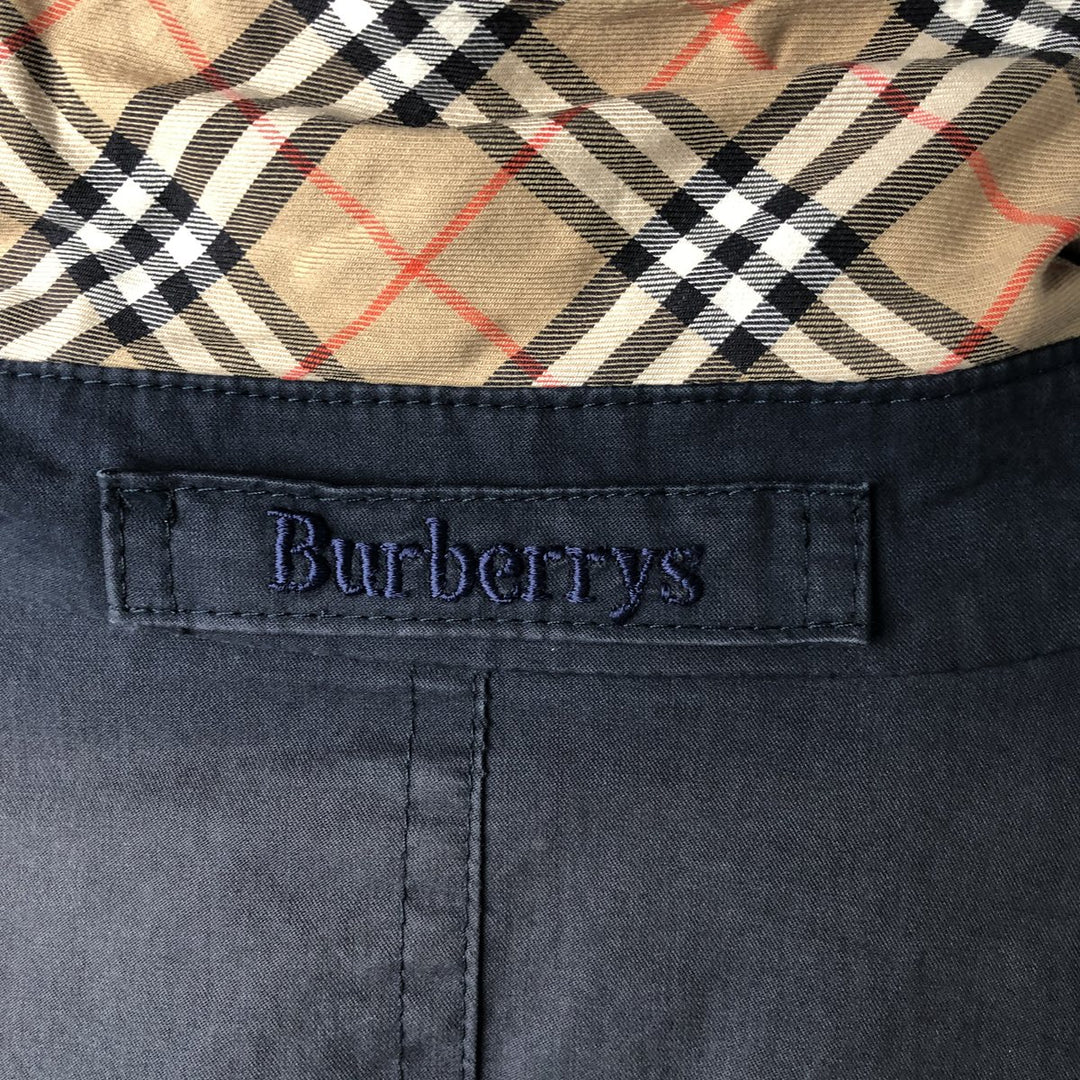 Burberry's Balmacaan Coat, Women's, Size XL cotton navy blue type Vintage Second Hand