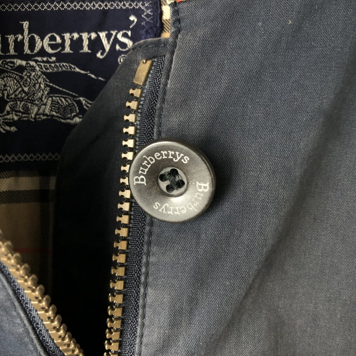 Burberry's Balmacaan Coat, Women's, Size XL cotton navy blue type Vintage Second Hand