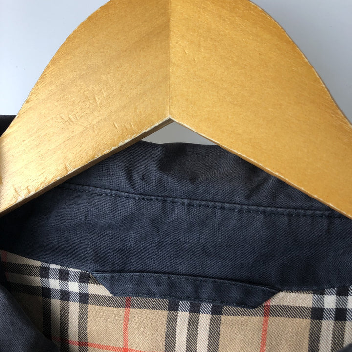Burberry's Balmacaan Coat, Women's, Size XL cotton navy blue type Vintage Second Hand