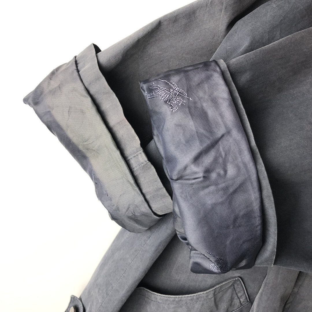 Burberry's Balmacaan Coat, Women's, Size XL cotton navy blue type Vintage Second Hand