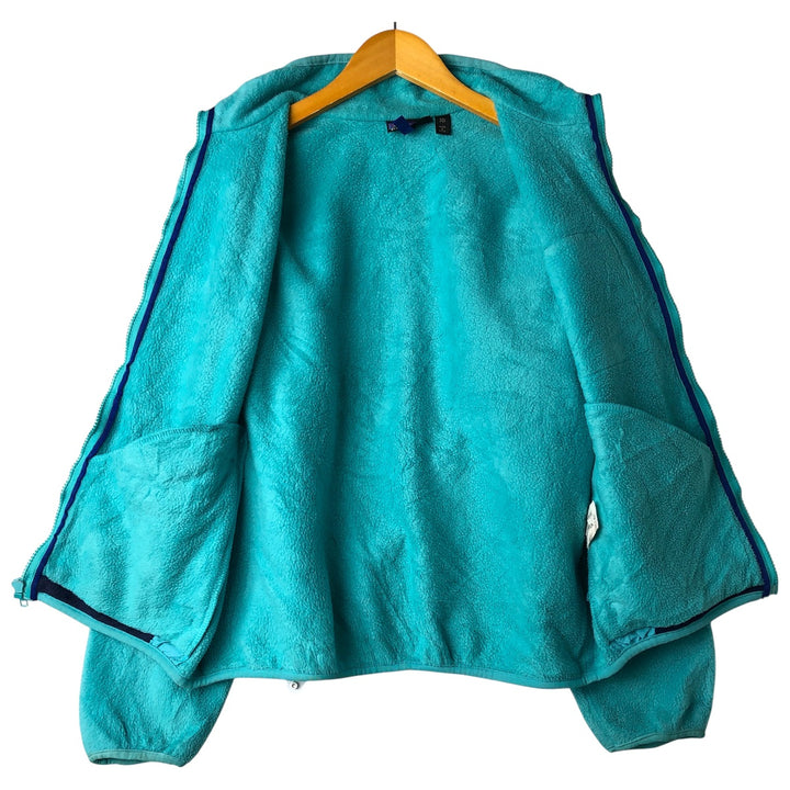 Vintage 1980'S Patagonia 25029S9 fleece jacket, made in the USA, size L, women's polyester turquoise blue Vintage Second Hand