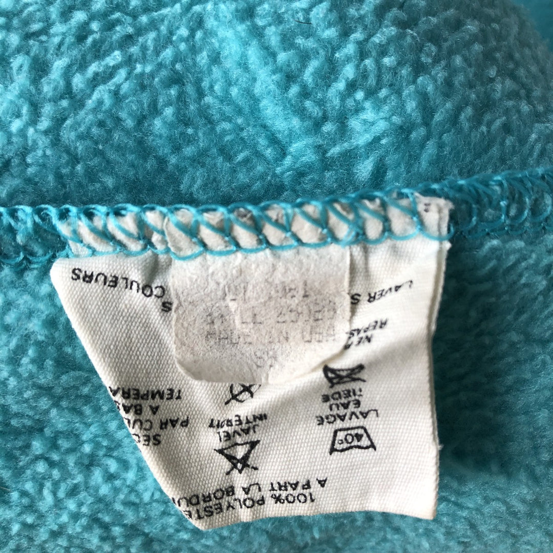 Vintage 1980'S Patagonia 25029S9 fleece jacket, made in the USA, size L, women's polyester turquoise blue Vintage Second Hand