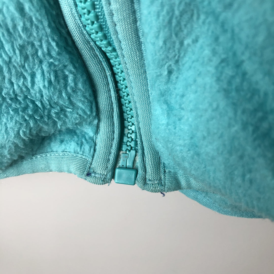 Vintage 1980'S Patagonia 25029S9 fleece jacket, made in the USA, size L, women's polyester turquoise blue Vintage Second Hand