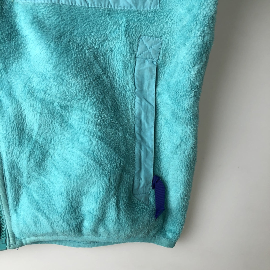 Vintage 1980'S Patagonia 25029S9 fleece jacket, made in the USA, size L, women's polyester turquoise blue Vintage Second Hand