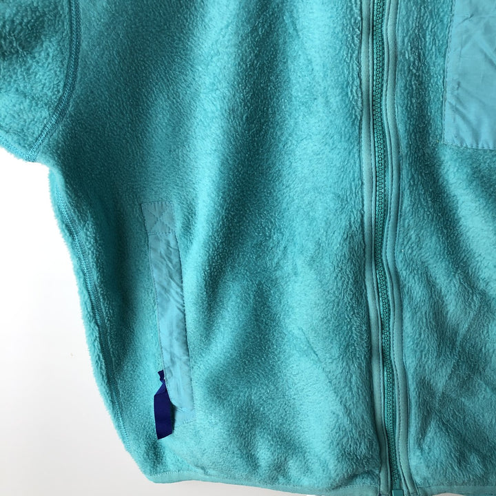 Vintage 1980'S Patagonia 25029S9 fleece jacket, made in the USA, size L, women's polyester turquoise blue Vintage Second Hand
