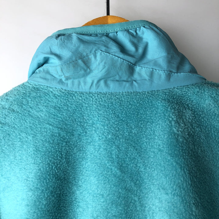 Vintage 1980'S Patagonia 25029S9 fleece jacket, made in the USA, size L, women's polyester turquoise blue Vintage Second Hand