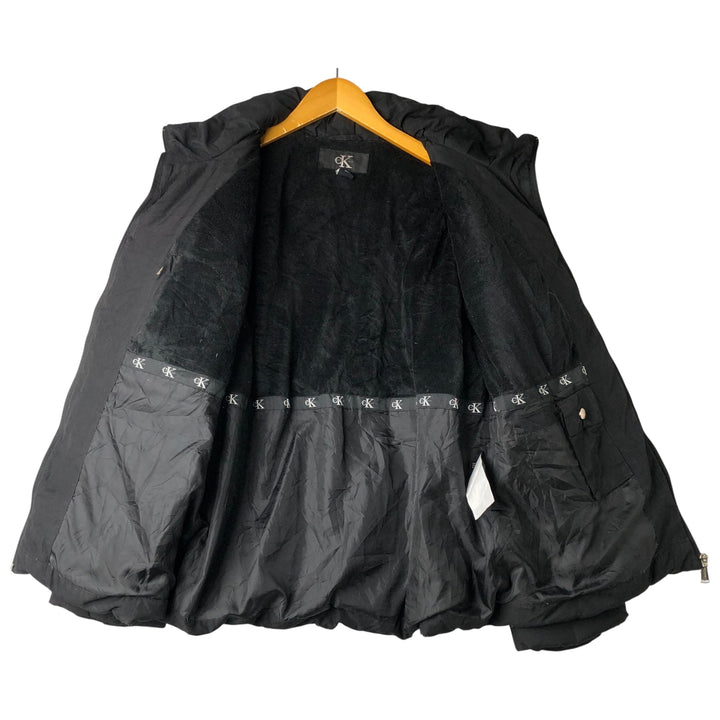 90s-00'S Vintage Calvin Klein Down Jacket, Women's Size XL polyester black type Vintage Second Hand