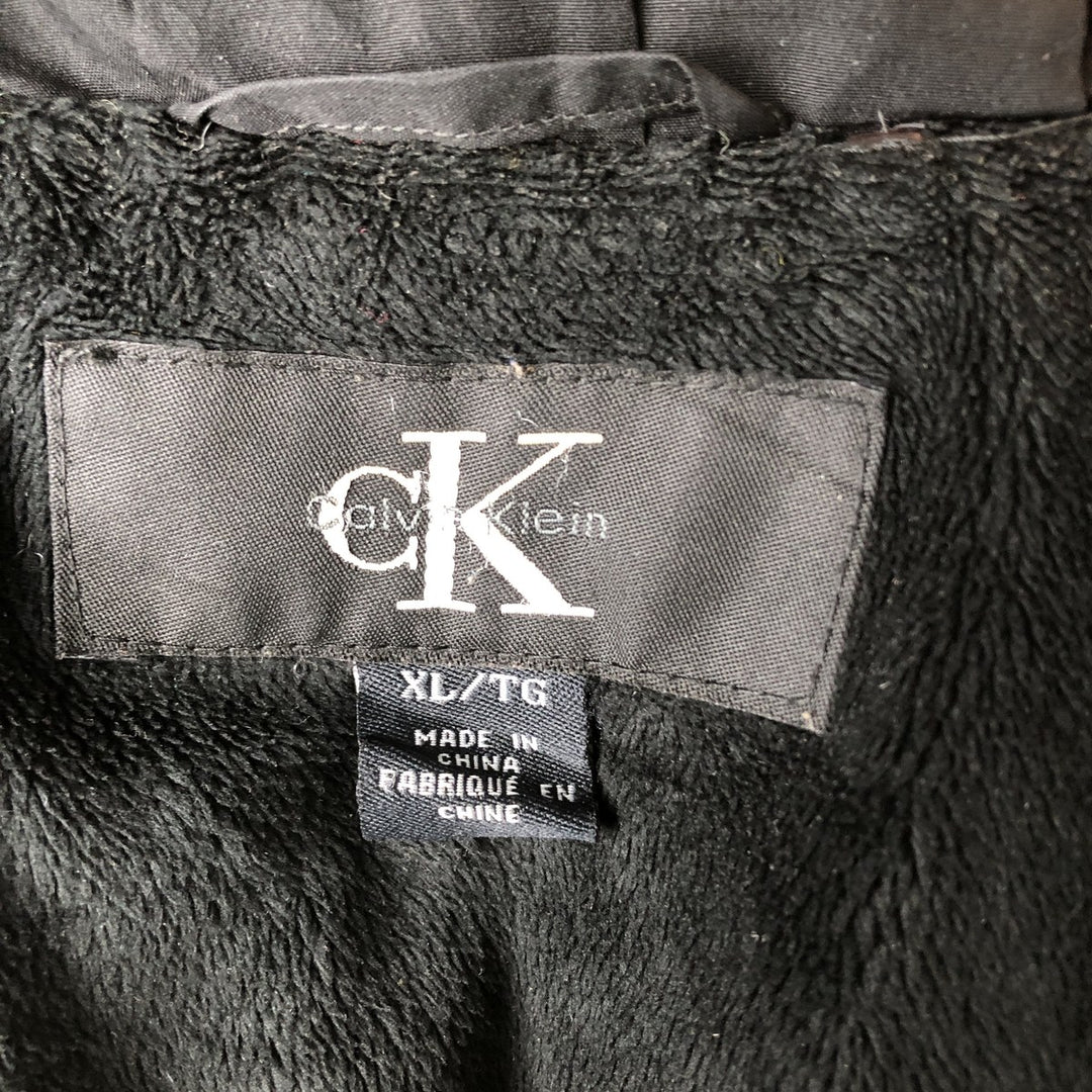 90s-00'S Vintage Calvin Klein Down Jacket, Women's Size XL polyester black type Vintage Second Hand